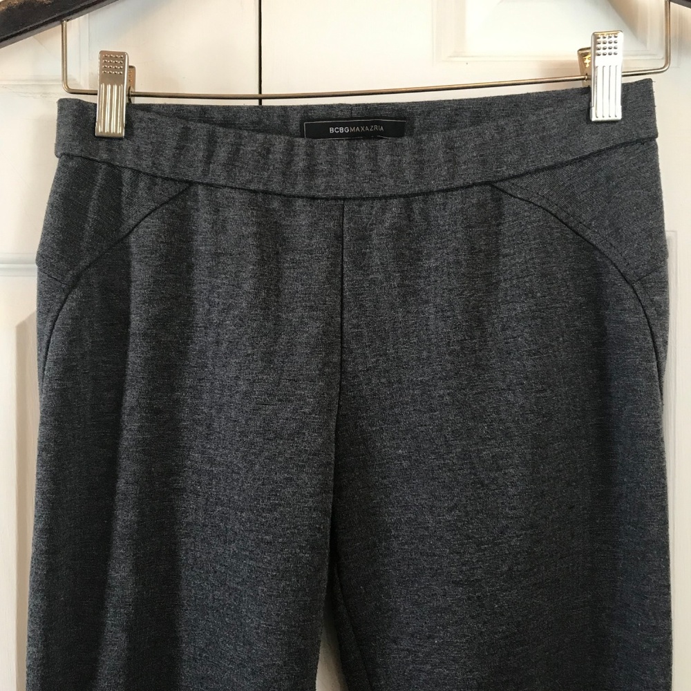 BCBG Charcoal Moto Leggings w/ Zippers sz S - Picture 4 of 8